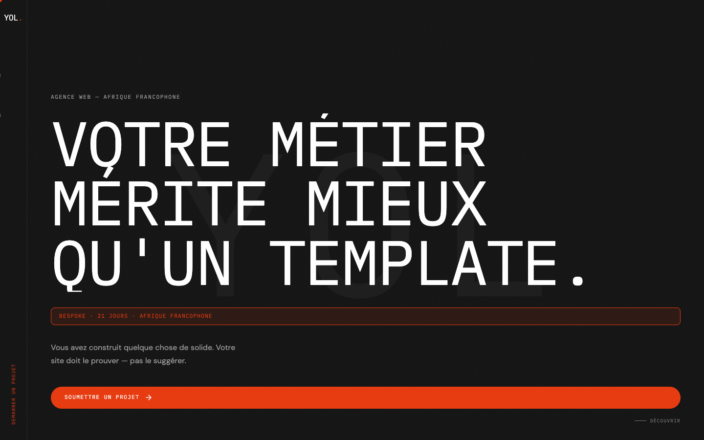 Yol Web Design — le site que vous lisez